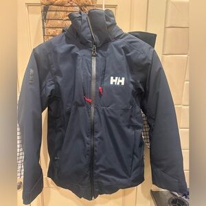 Helly Hansen juniors ski alpha jacket navy blue